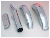 鐵、鋅合金或鋁電鍍銅、鎳和鉻(一)